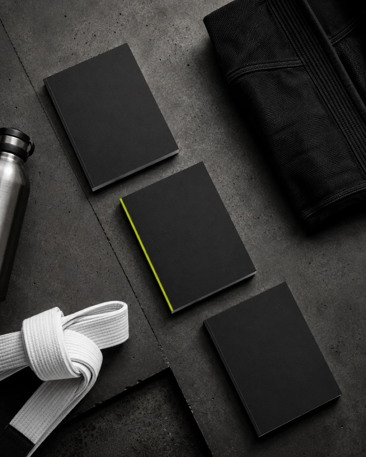 Guia em layout flat-lay